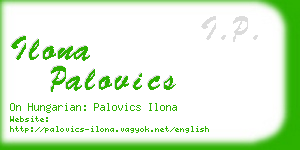 ilona palovics business card